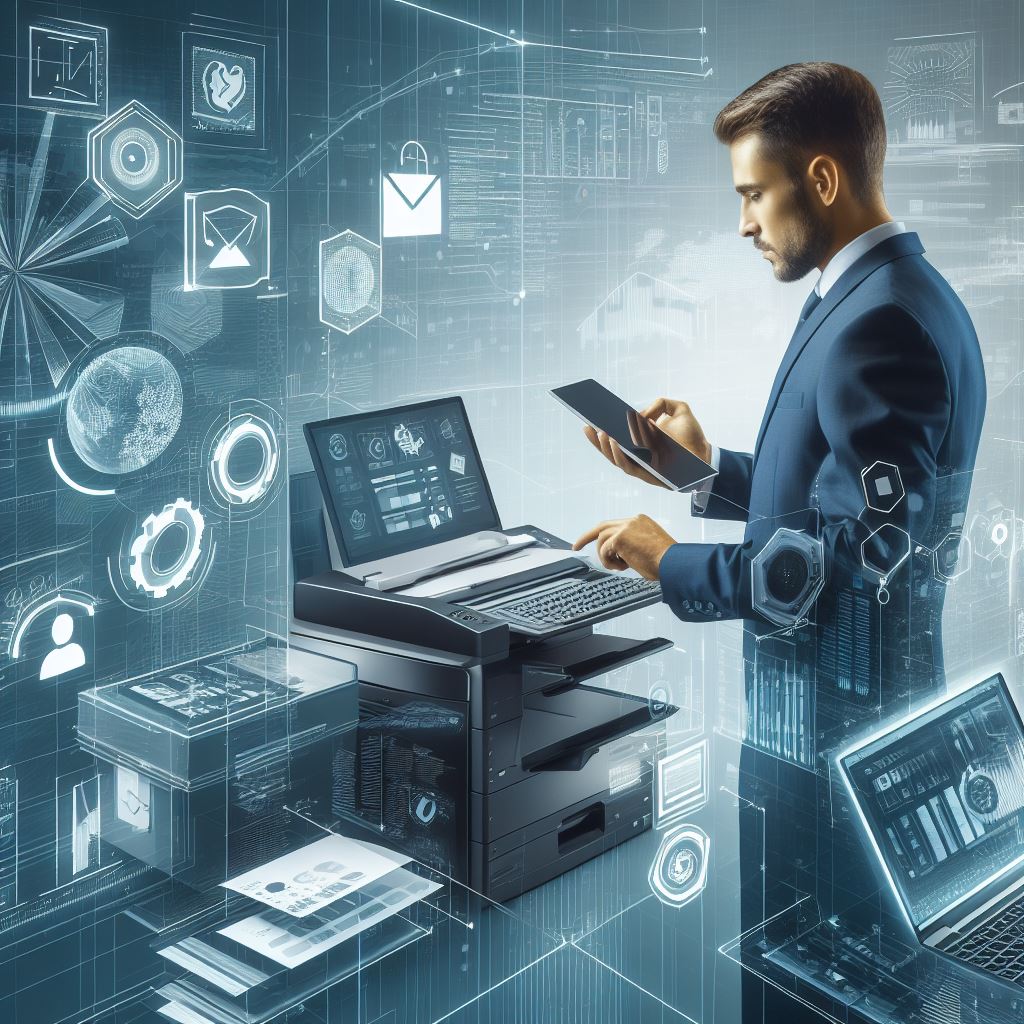 Equipo de INTERNET AROM ofreciendo servicios de impresión y apoyo digital